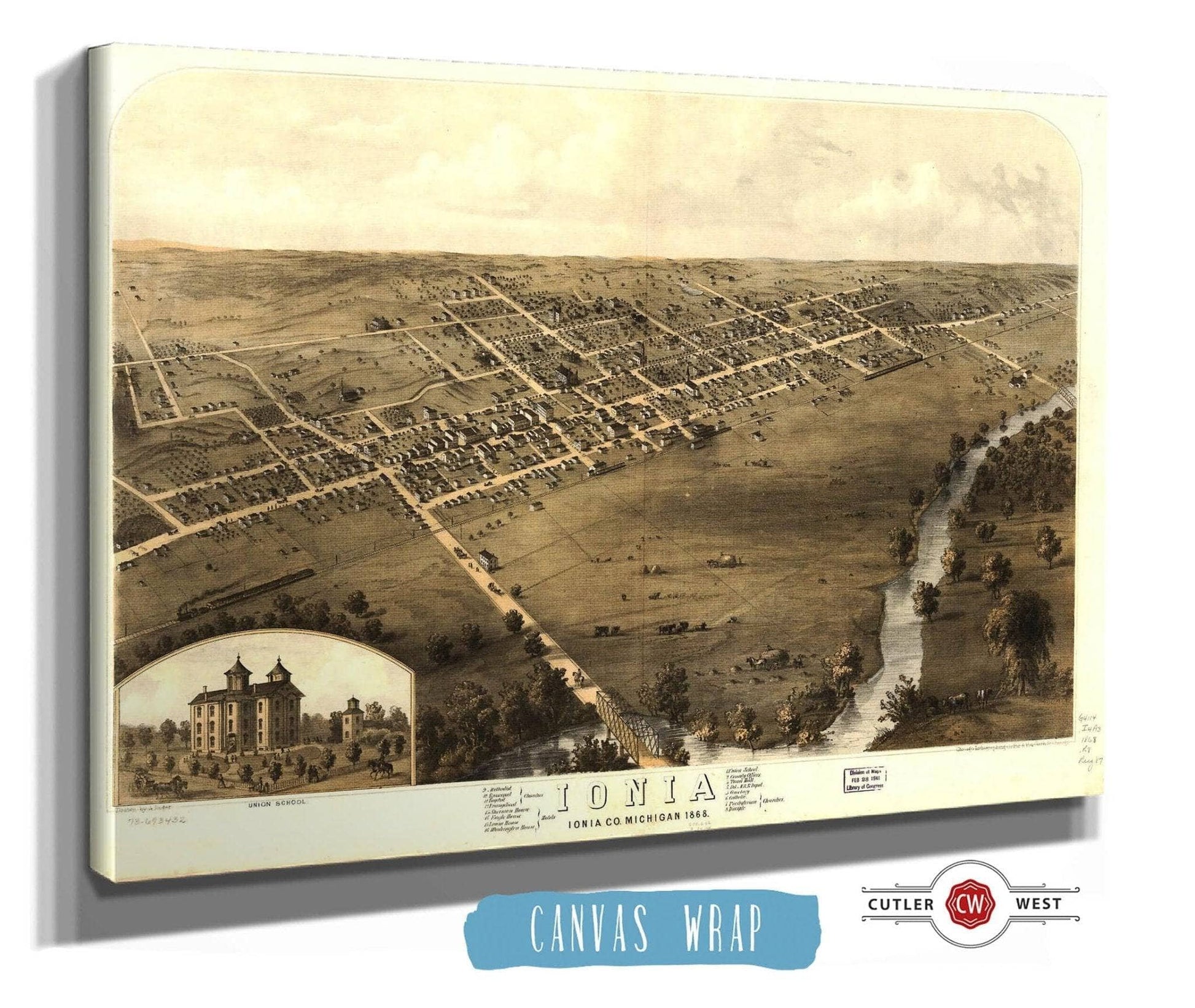 Ionia Ionia Co Michigan 1868 State of Michigan