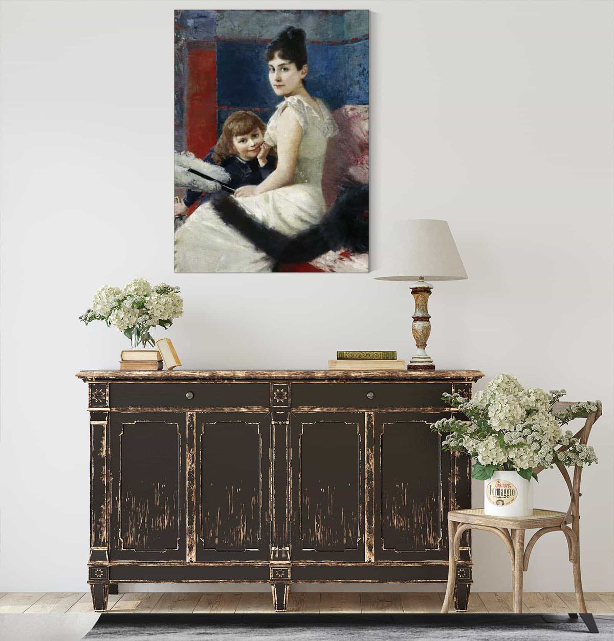 Irene Von Keller With Son Balthasar by Albert Von Keller