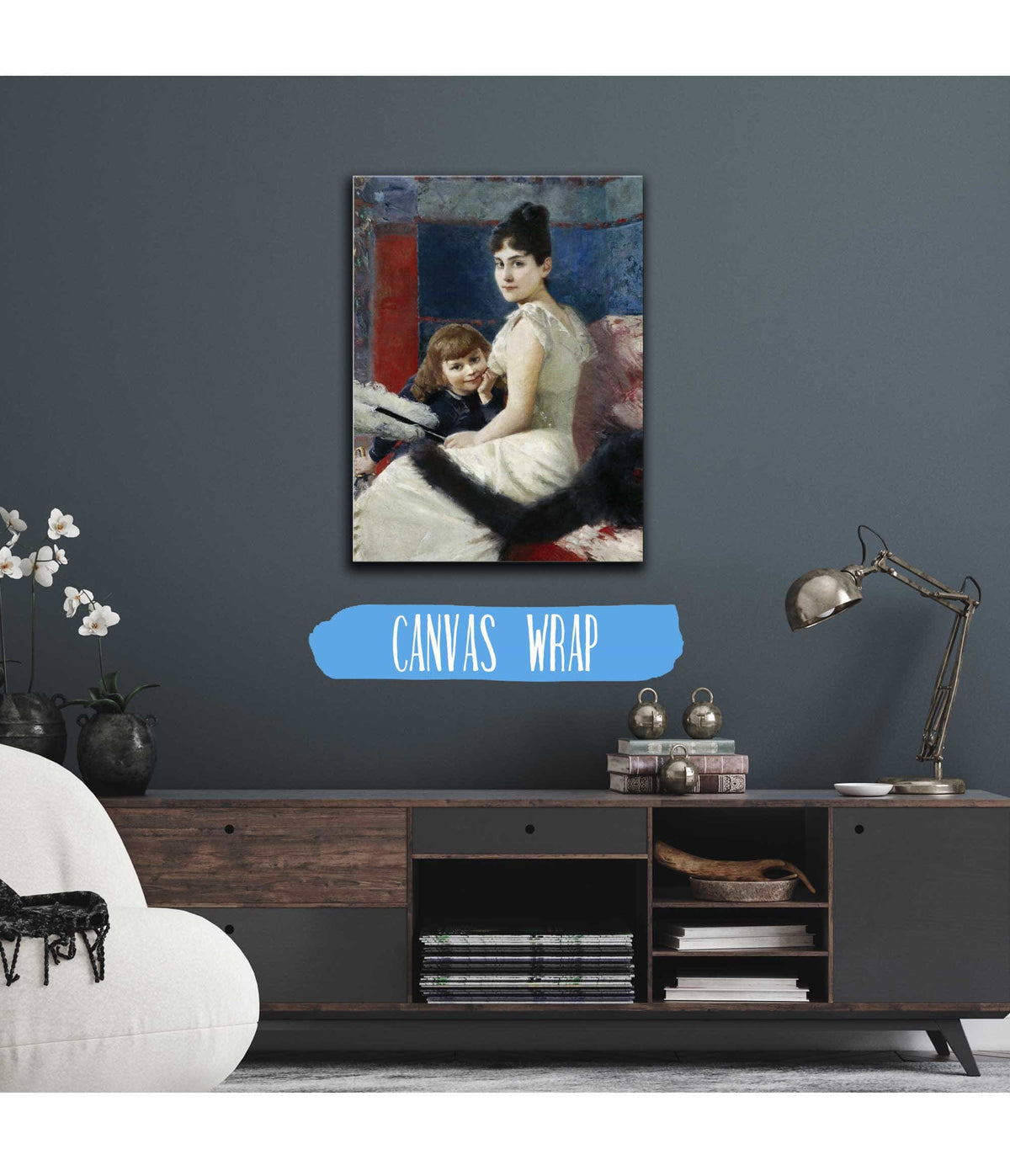 Irene Von Keller With Son Balthasar by Albert Von Keller