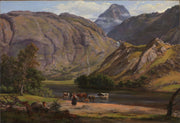 Isdalen At Svartediket Near Bergen by Johan Christian Dahl