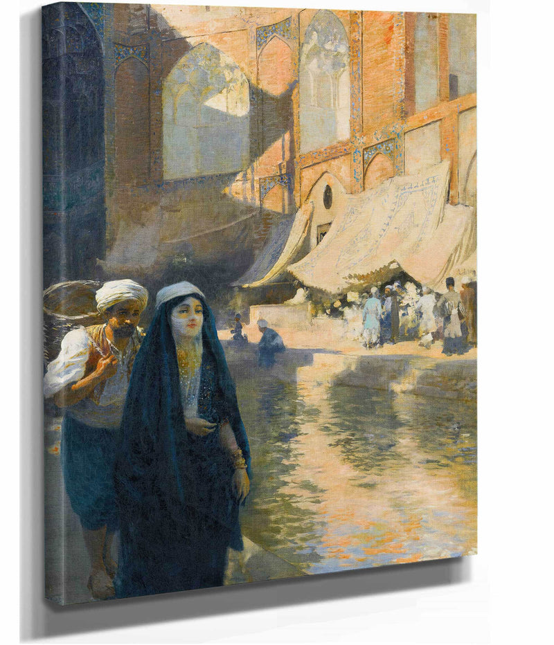 Isfahan Bazaar by Edwin Lord Weeks