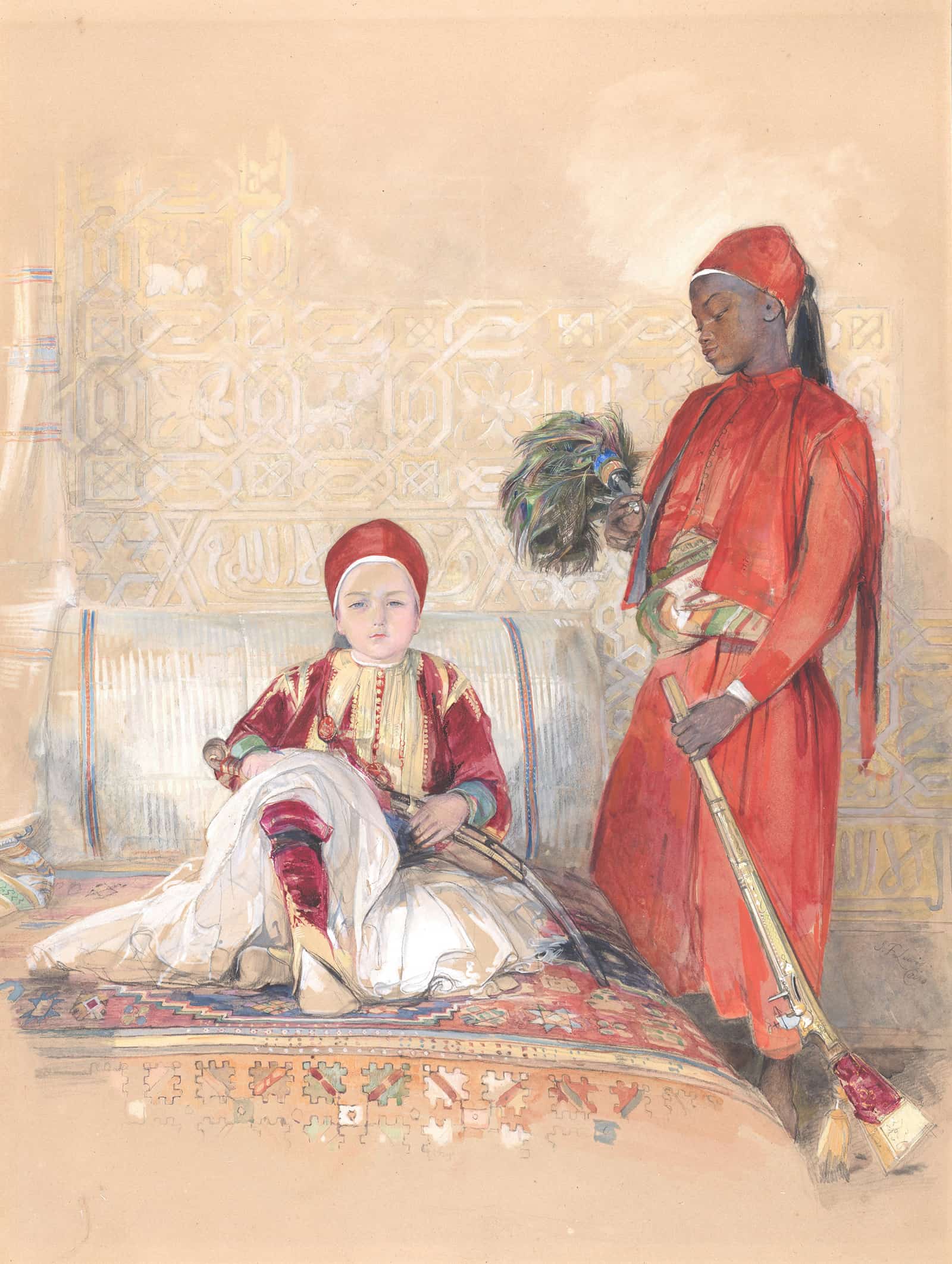 Iskander Bey And His Servant by John Frederick Lewis
