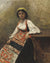 Italian Girl By Jean Baptiste Camille Corot