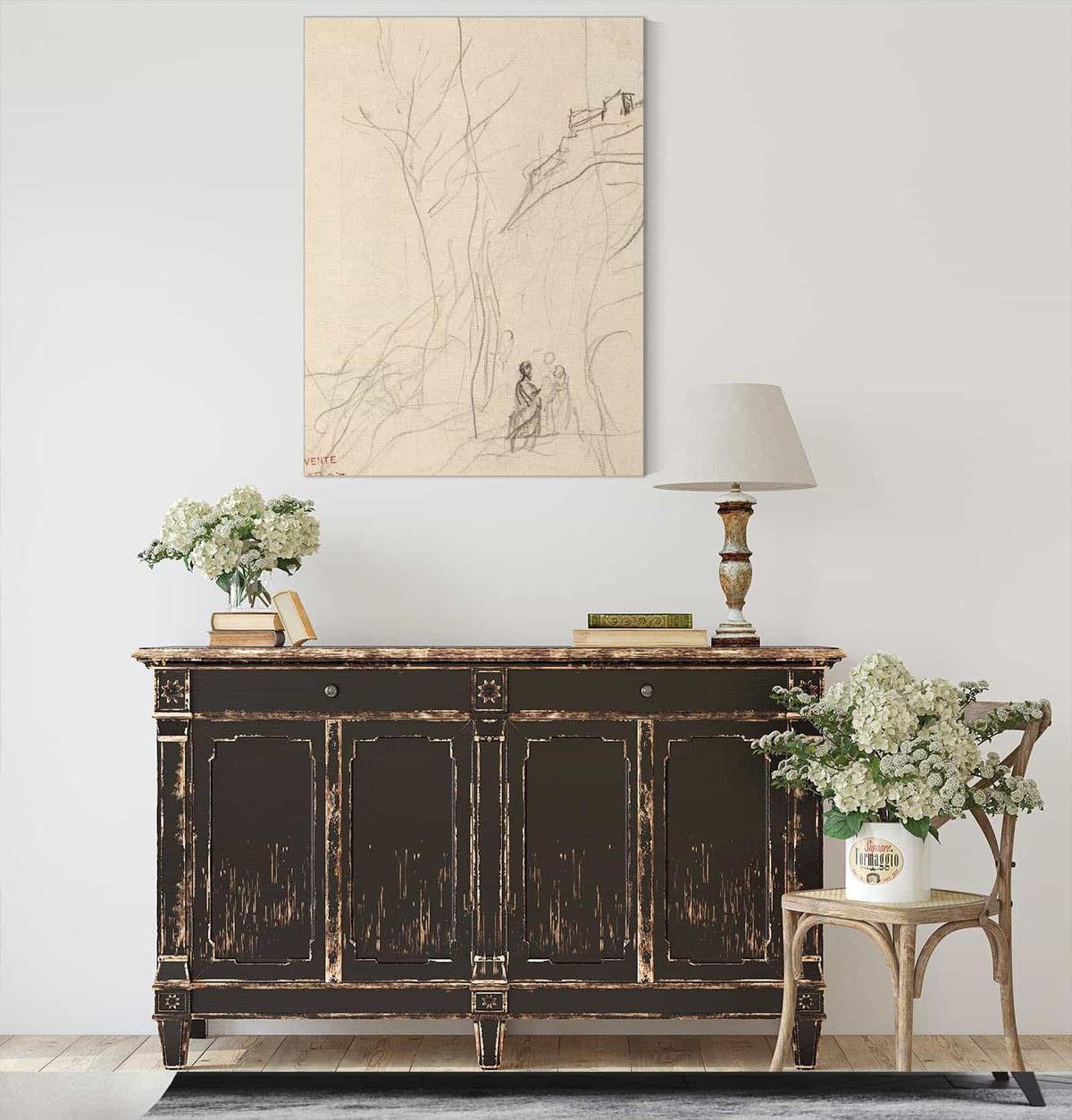 Italian Landscape by Jean Baptiste Camille Corot