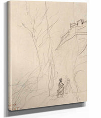 Italian Landscape by Jean Baptiste Camille Corot