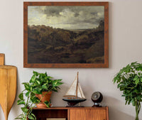 Italian Landscape Near Marino In Autumn by Jean Baptiste Camille Corot