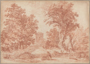 Italian Park With A Tempietto by Hubert Robert