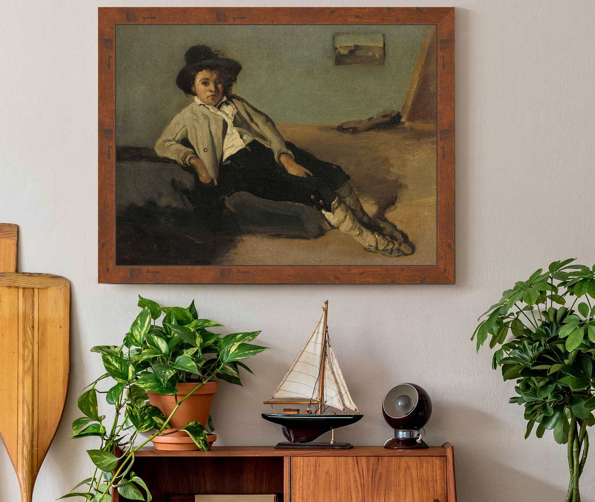 Italian Peasant Boy by Jean Baptiste Camille Corot