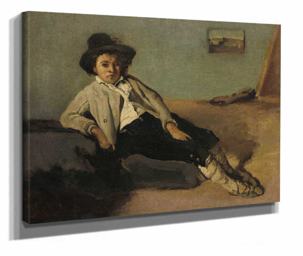 Italian Peasant Boy by Jean Baptiste Camille Corot
