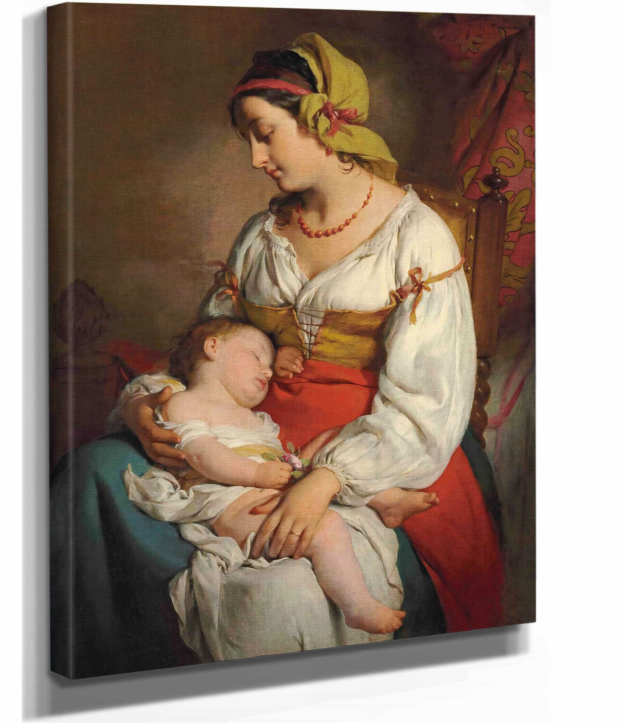 Italienische Mutter Mit Kind by Friedrich Von Amerling