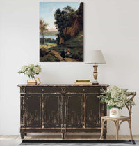 Italiens Dalbano by Jean Baptiste Camille Corot