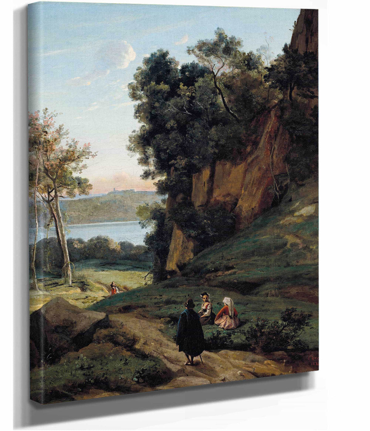 Italiens Dalbano by Jean Baptiste Camille Corot
