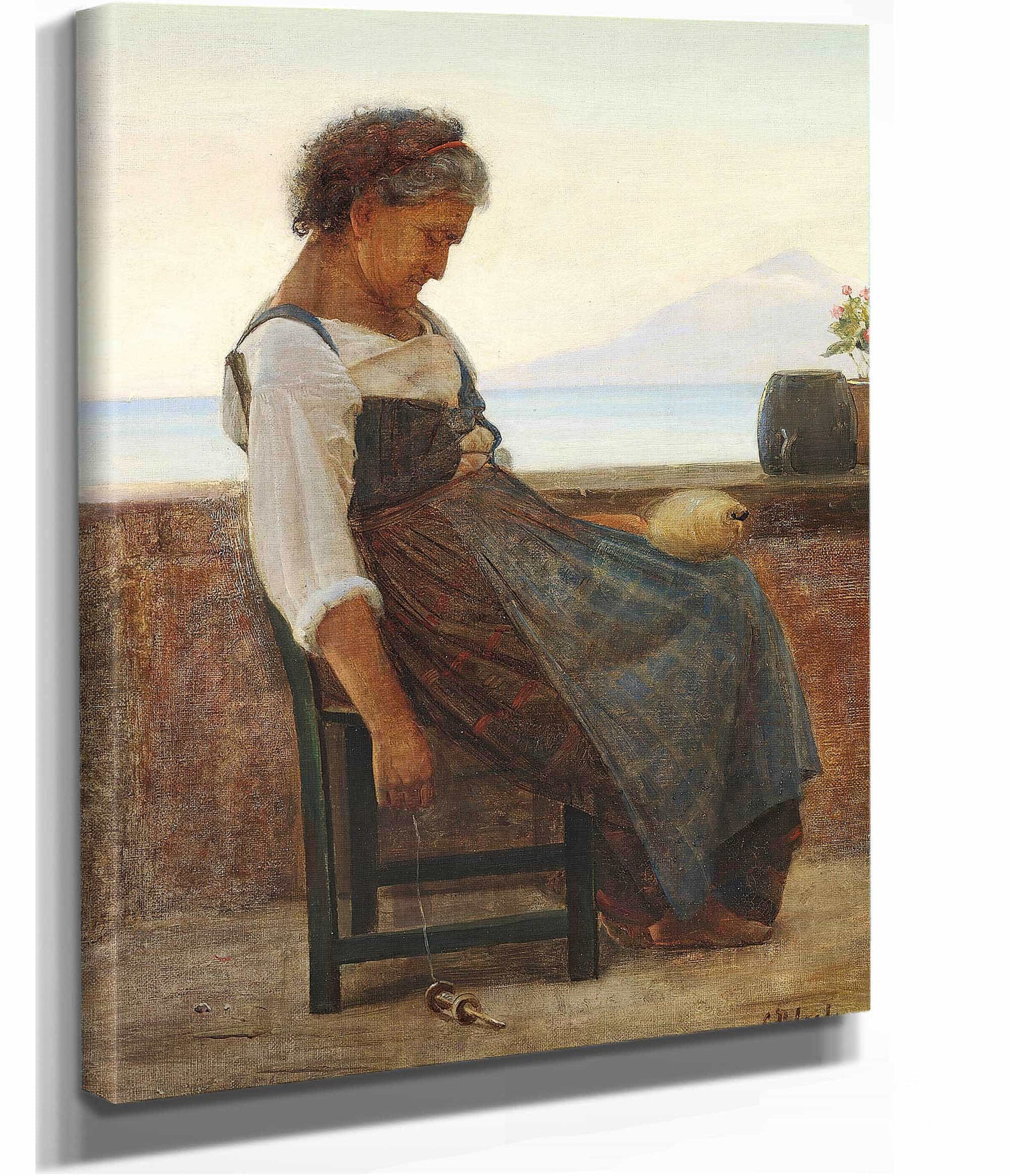 Italiensk Morlille Tager Sig Et Hvil by Carl Bloch