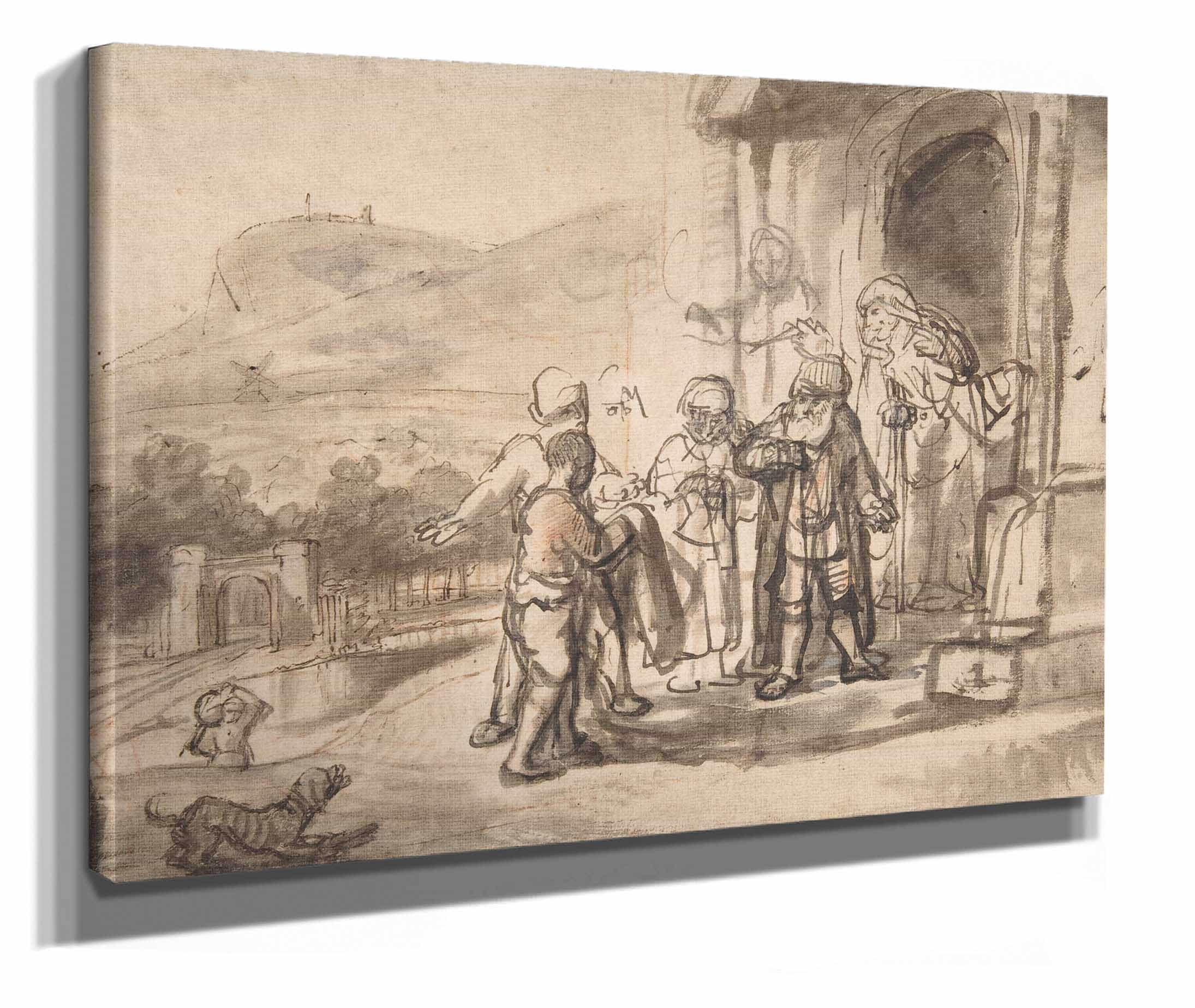 Jacob Receiving Josephs Blood Stained Cloak by Nicolaes Maes