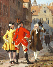 Jacob V Thybo Og Jean De France by Wilhelm Marstrand