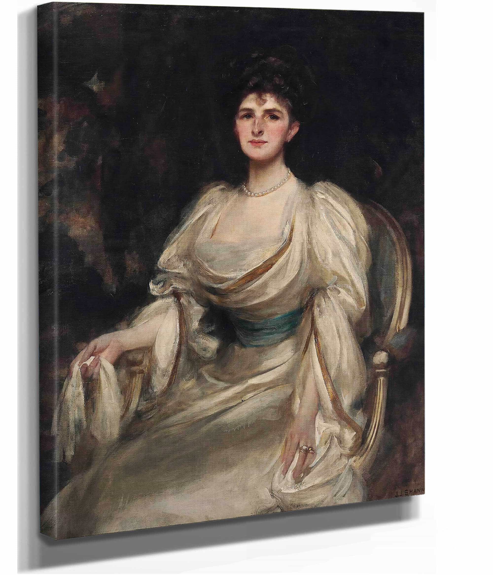 Mrs George Harland Peck by James Jebusa Shannon Print from Truly Art