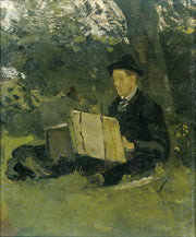 Jan Verkade Painting Under A Tree At Hattem by Richard Nicolaus Roland Holst