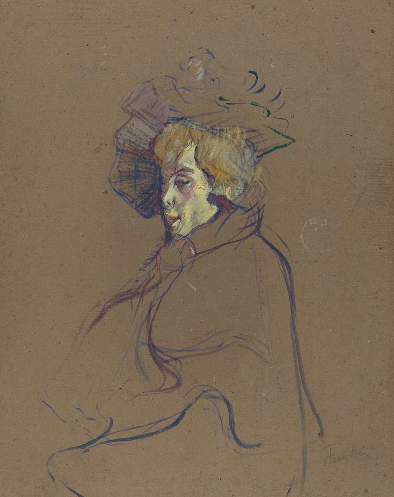 Jane Avril by Henri De Toulouse Lautrec
