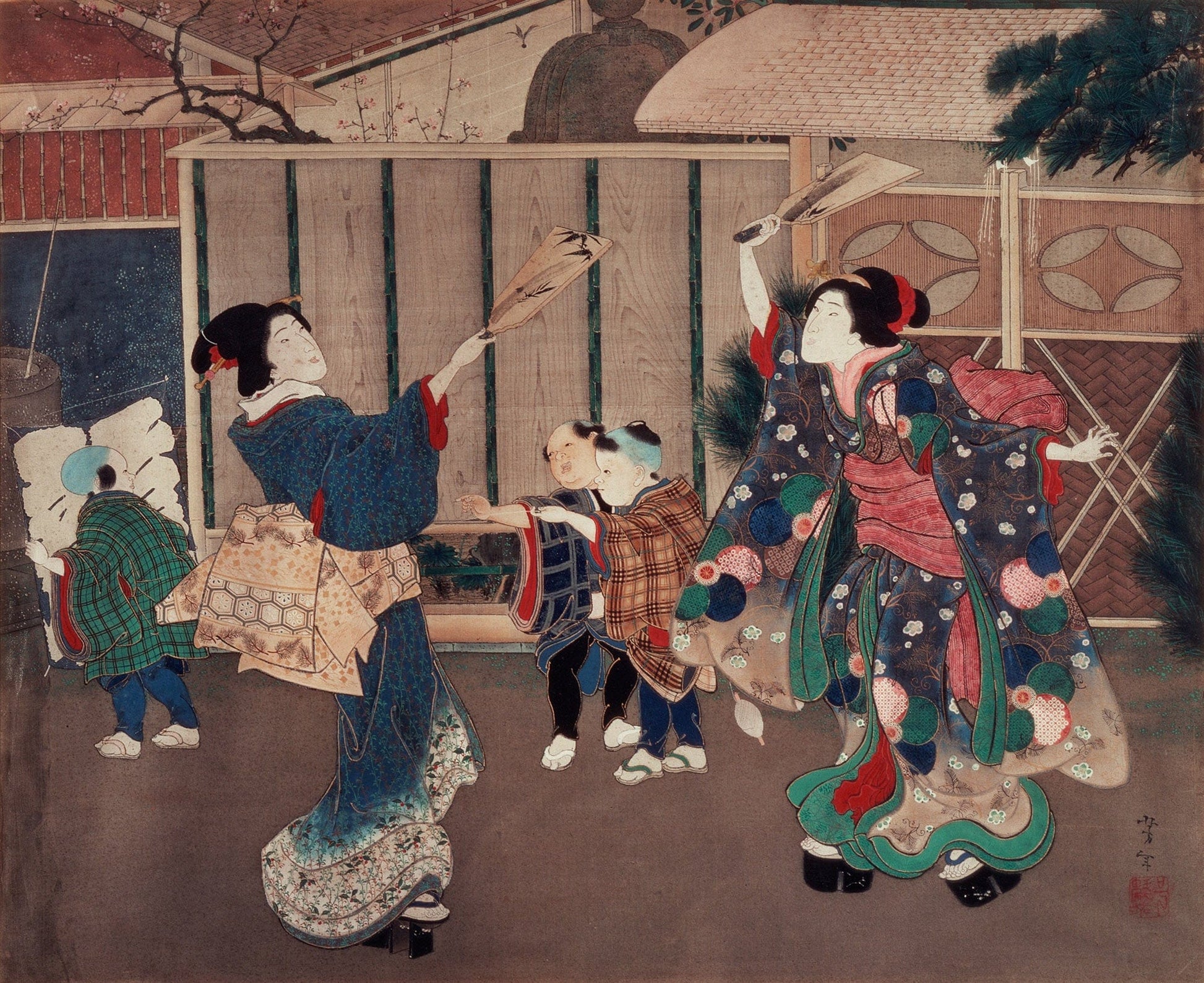 January Celebrating The New Year S by Tsukioka Yoshitoshi
