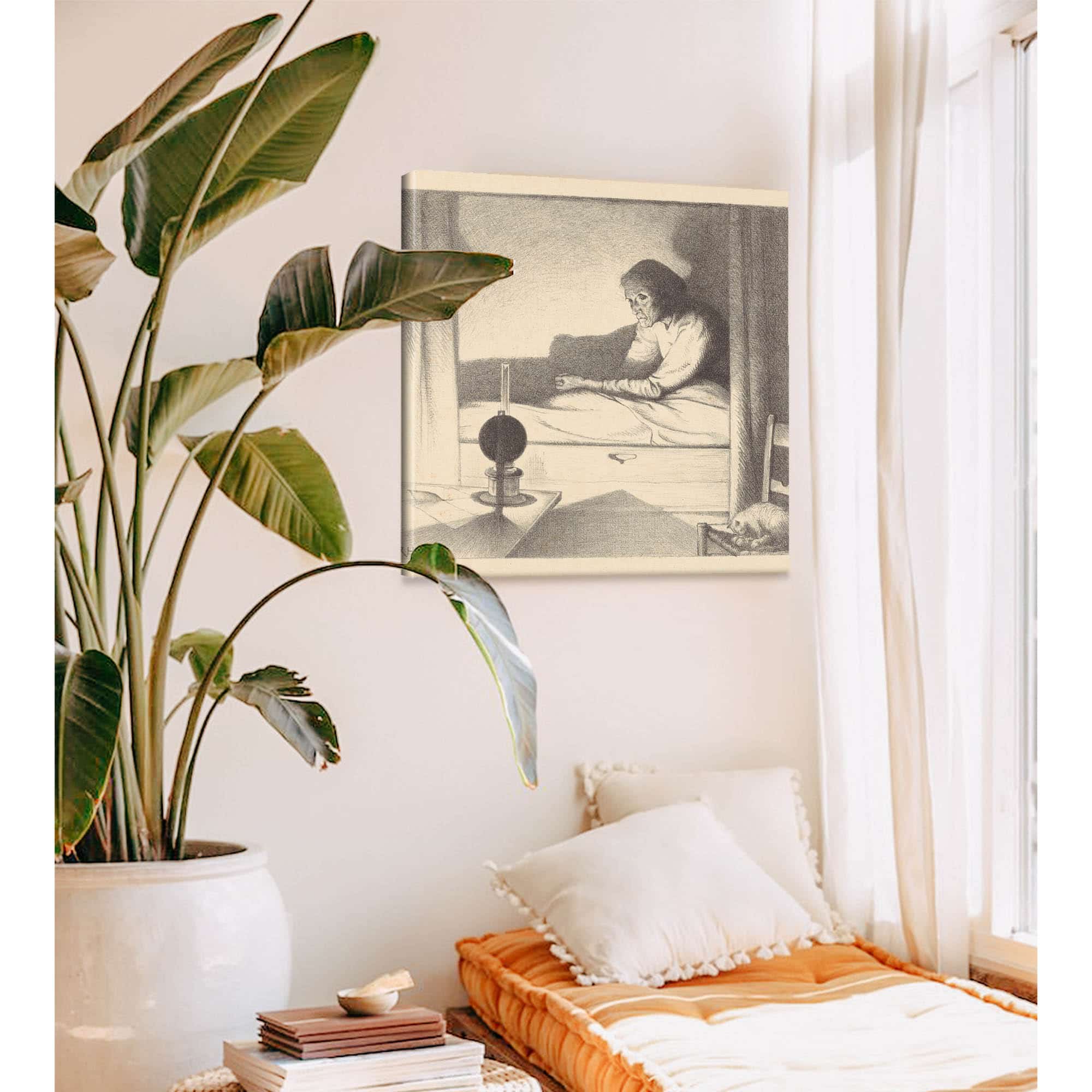 Japke Faber In Een Bedstede by Richard Nicolaus Roland Holst