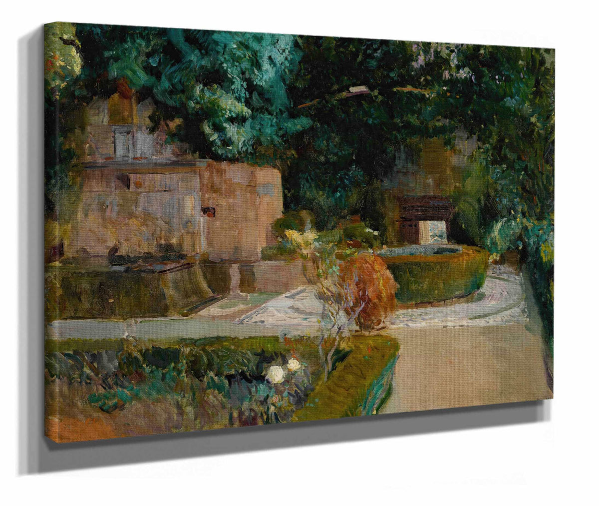Jardin De Los Adarves Alhambra Granada by Joaquin Sorolla