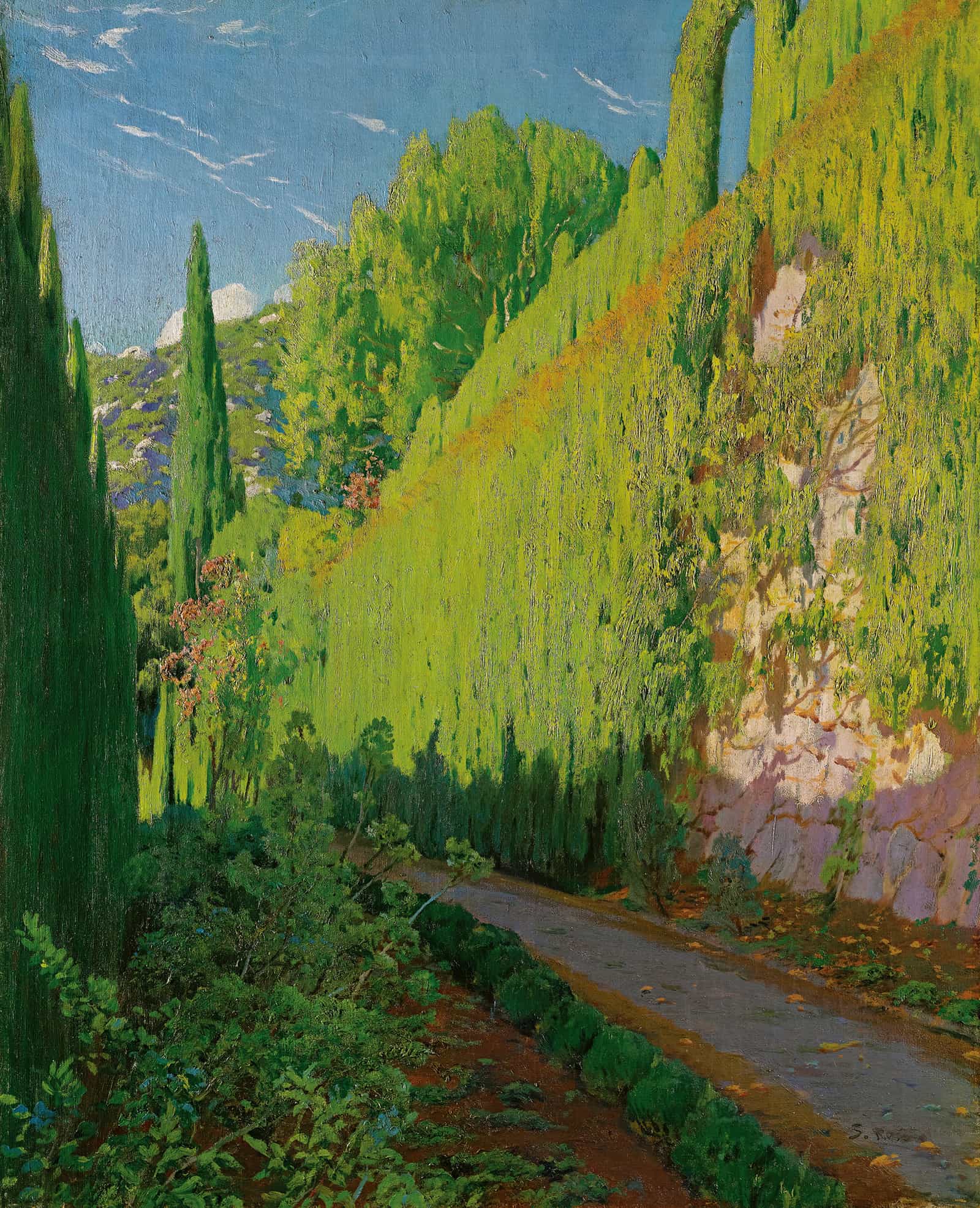 Jardin De Sa Coma Valdemosa Garden Of Sa Coma Valdemosa by Santiago Rusinol
