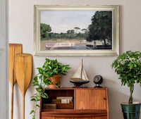 Jardins De La Villa Borghese Vus Depuis La Villa Medicis A Rome by Jean Jacques Henner