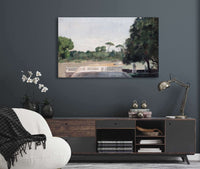 Jardins De La Villa Borghese Vus Depuis La Villa Medicis A Rome by Jean Jacques Henner