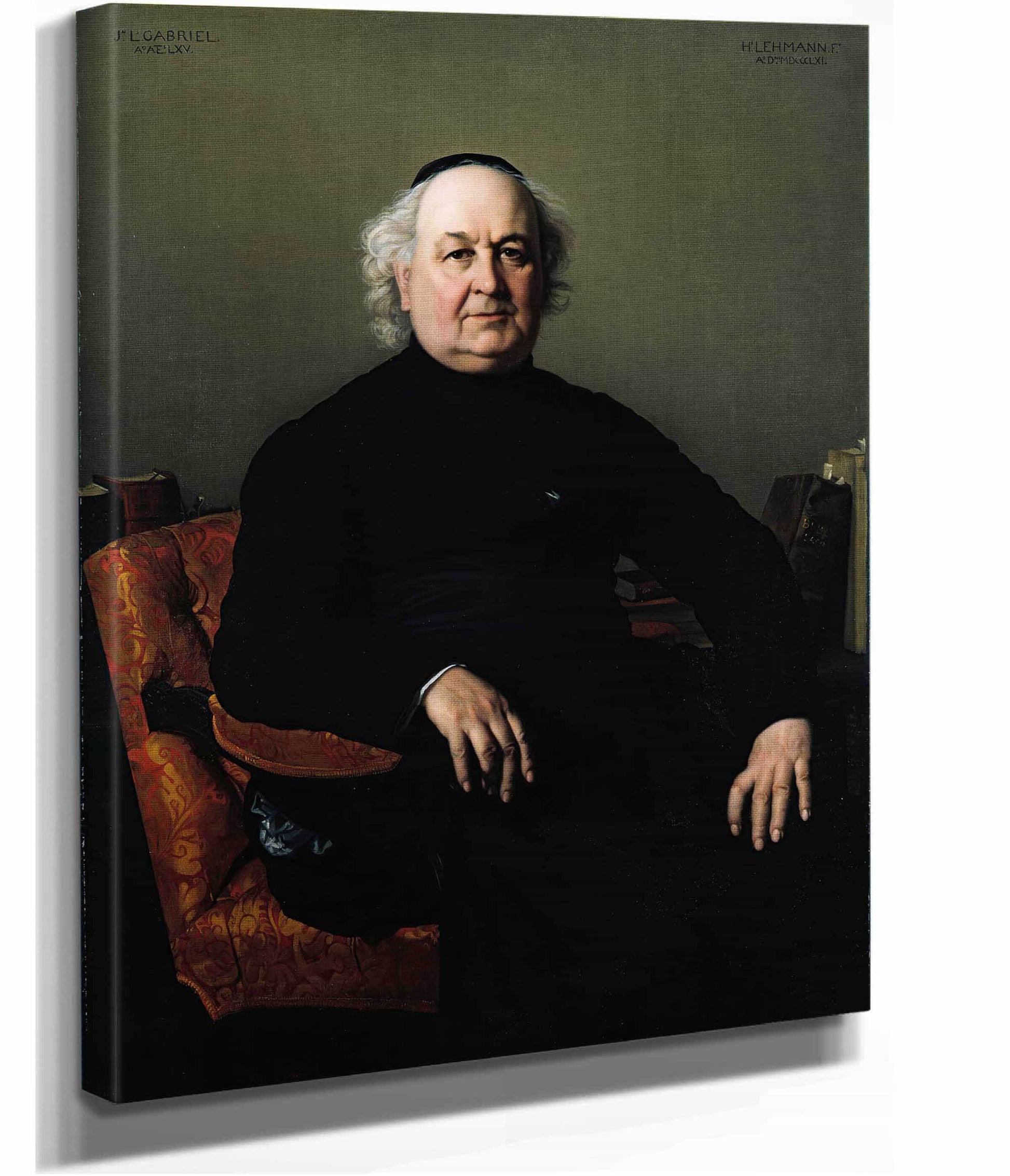 Jean Louis Gabriel Rector Of Saint Merri by Henri Lehmann