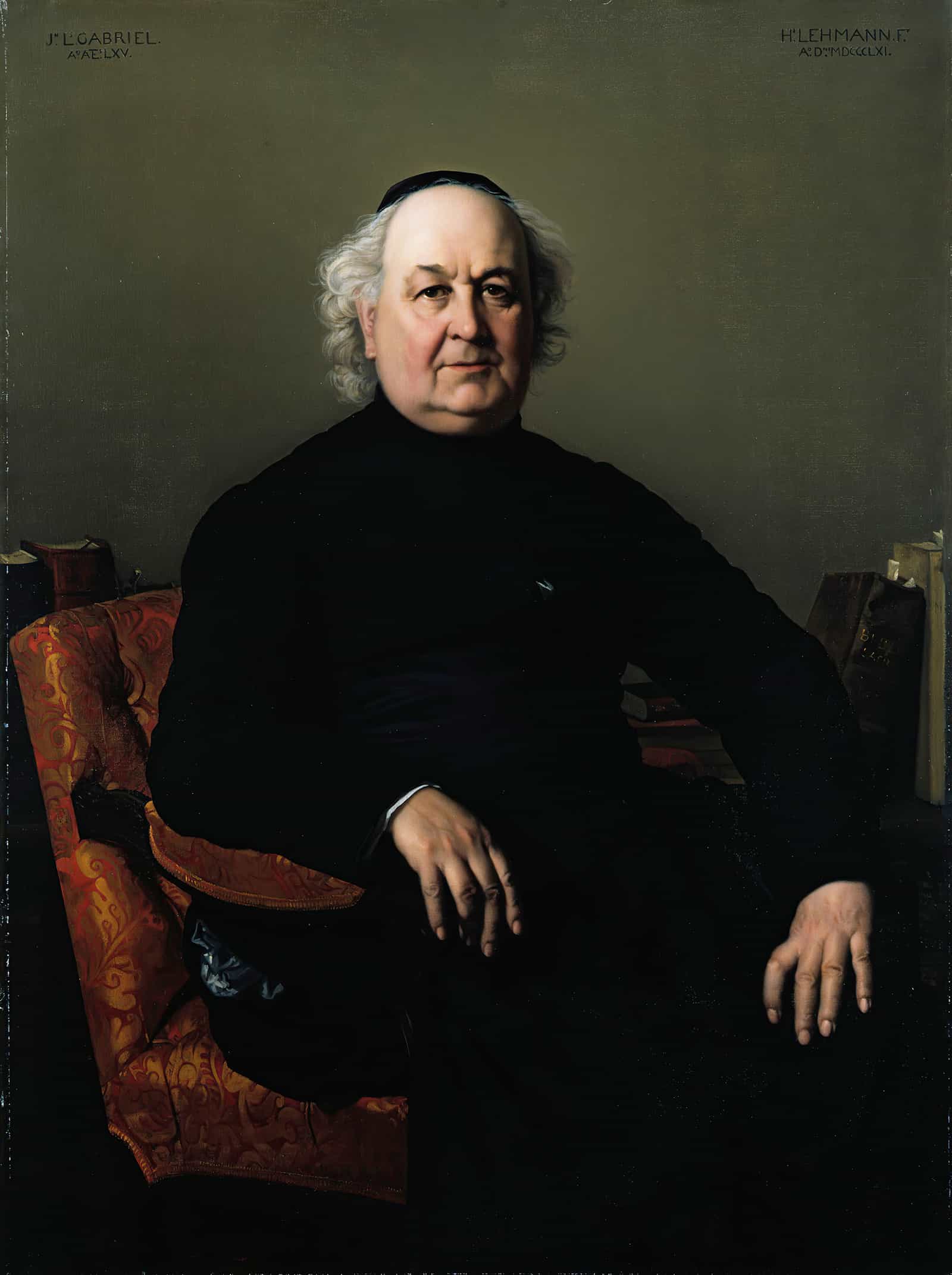 Jean Louis Gabriel Rector Of Saint Merri by Henri Lehmann