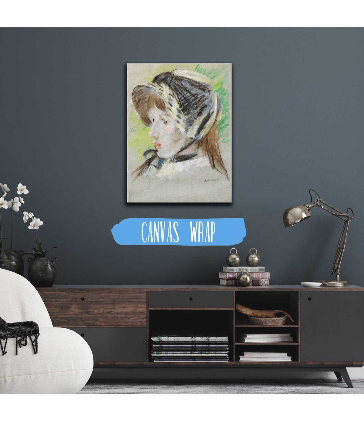 Jeanne Pontillon A La Capeline by Berthe Morisot