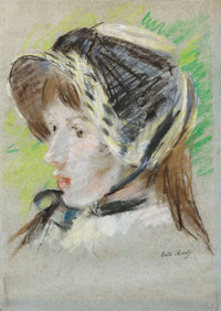 Jeanne Pontillon A La Capeline by Berthe Morisot