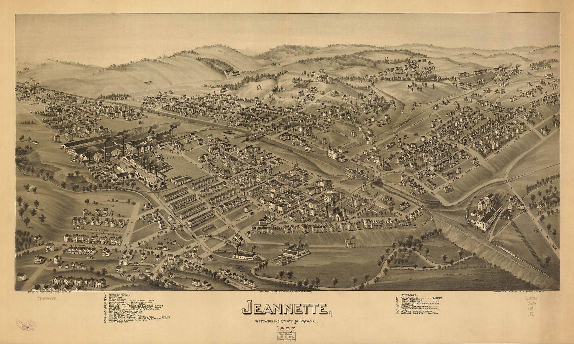 Jeannette Westmoreland County Pennsylvania 1897  State Of Pennsylvania
