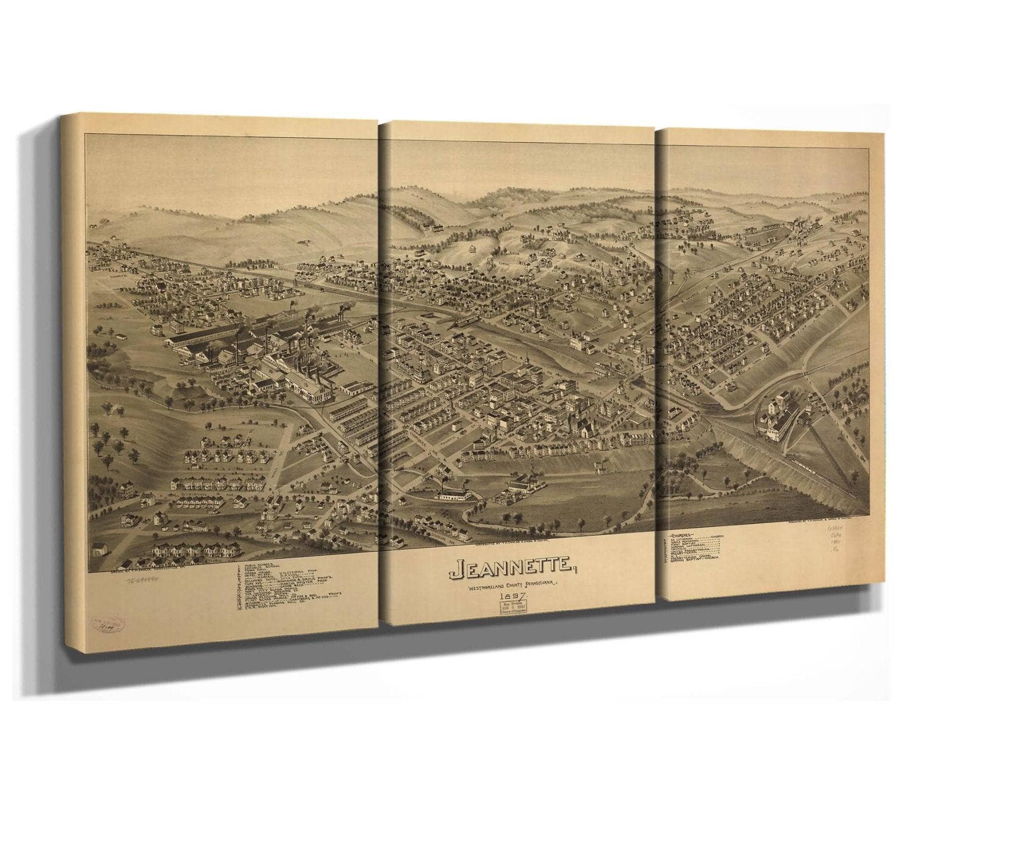 Jeannette Westmoreland County Pennsylvania 1897  State Of Pennsylvania