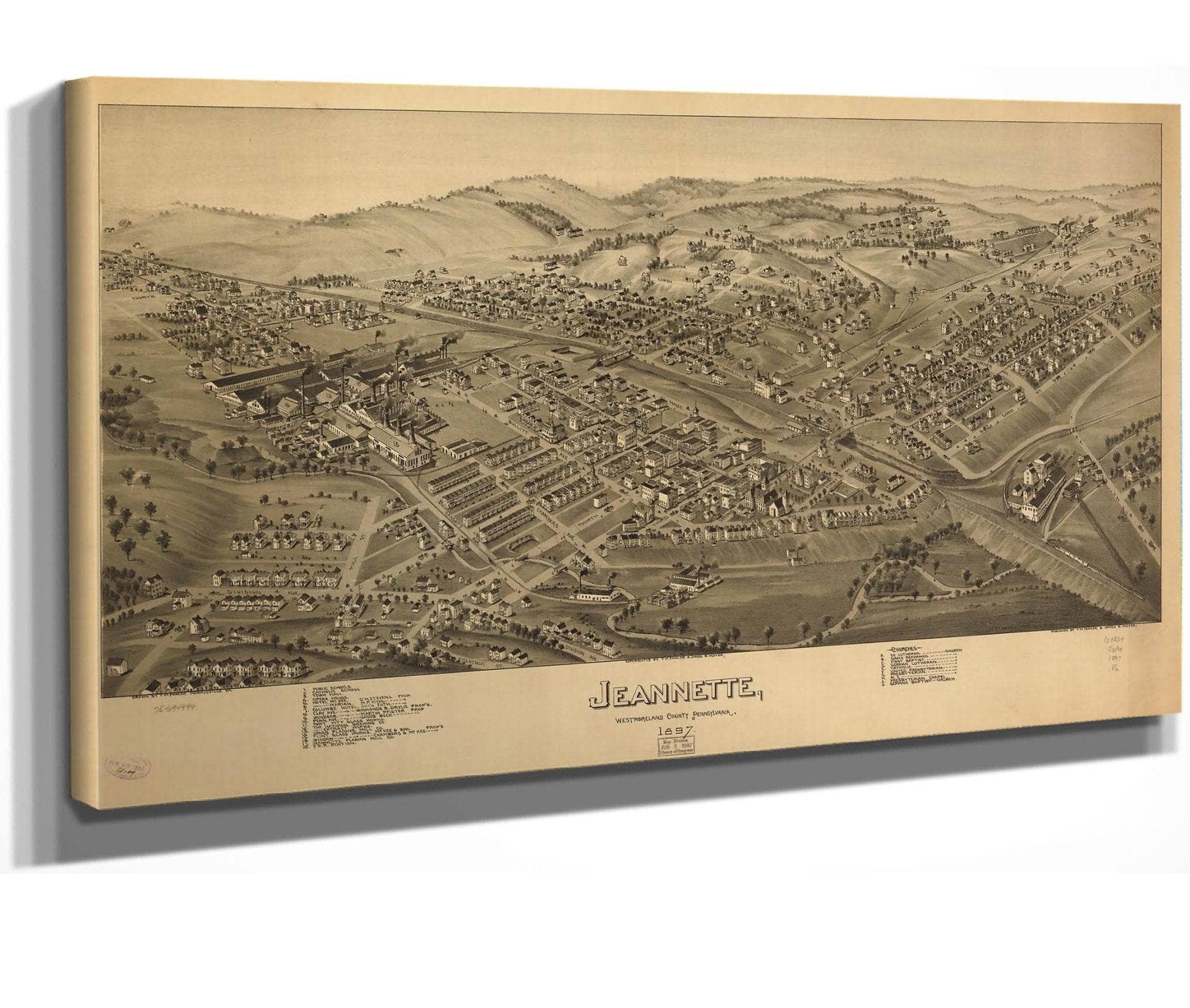 Jeannette Westmoreland County Pennsylvania 1897  State Of Pennsylvania