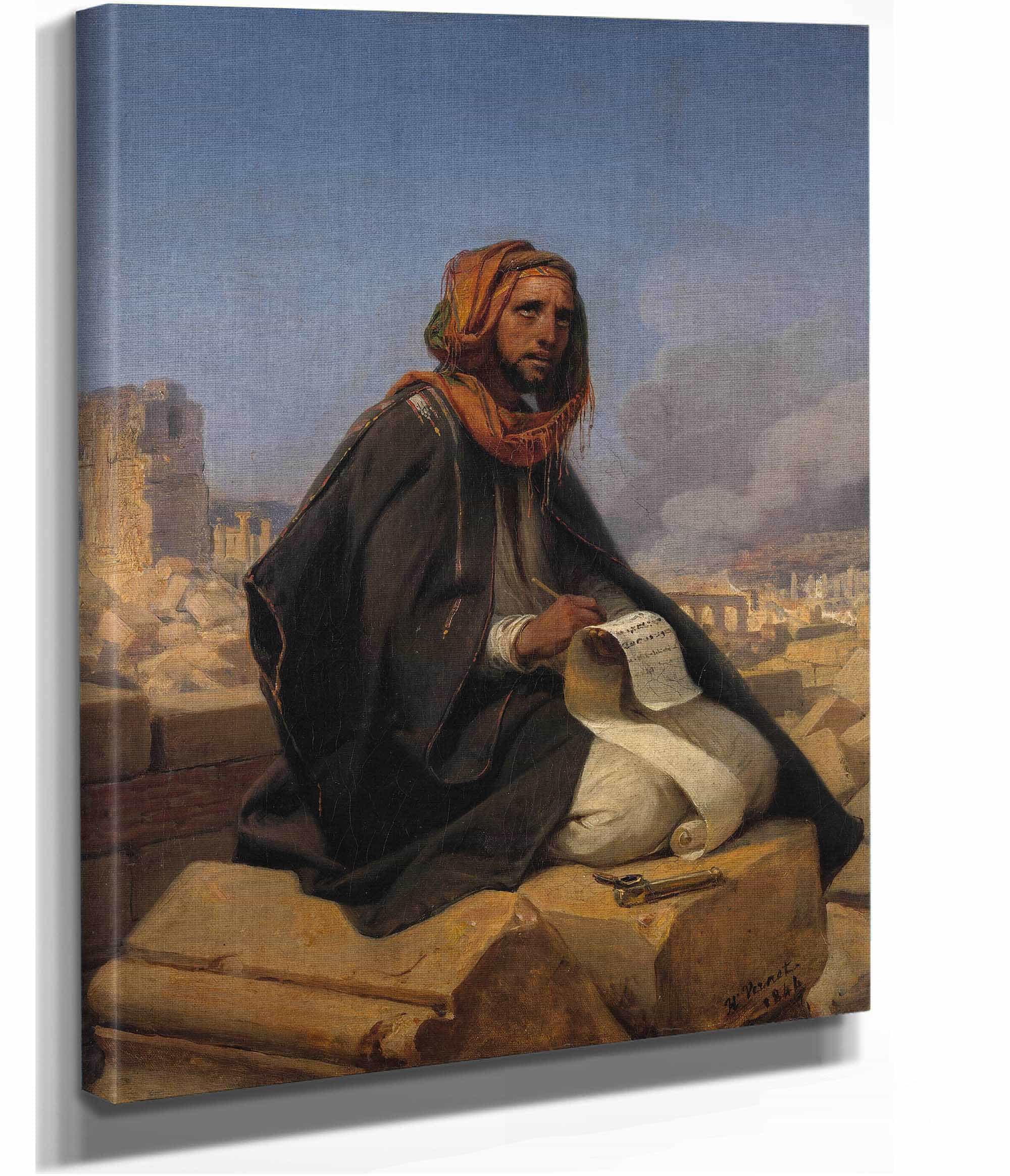 Jeremiah On The Ruins Of Jerusalem by Horace Vernet