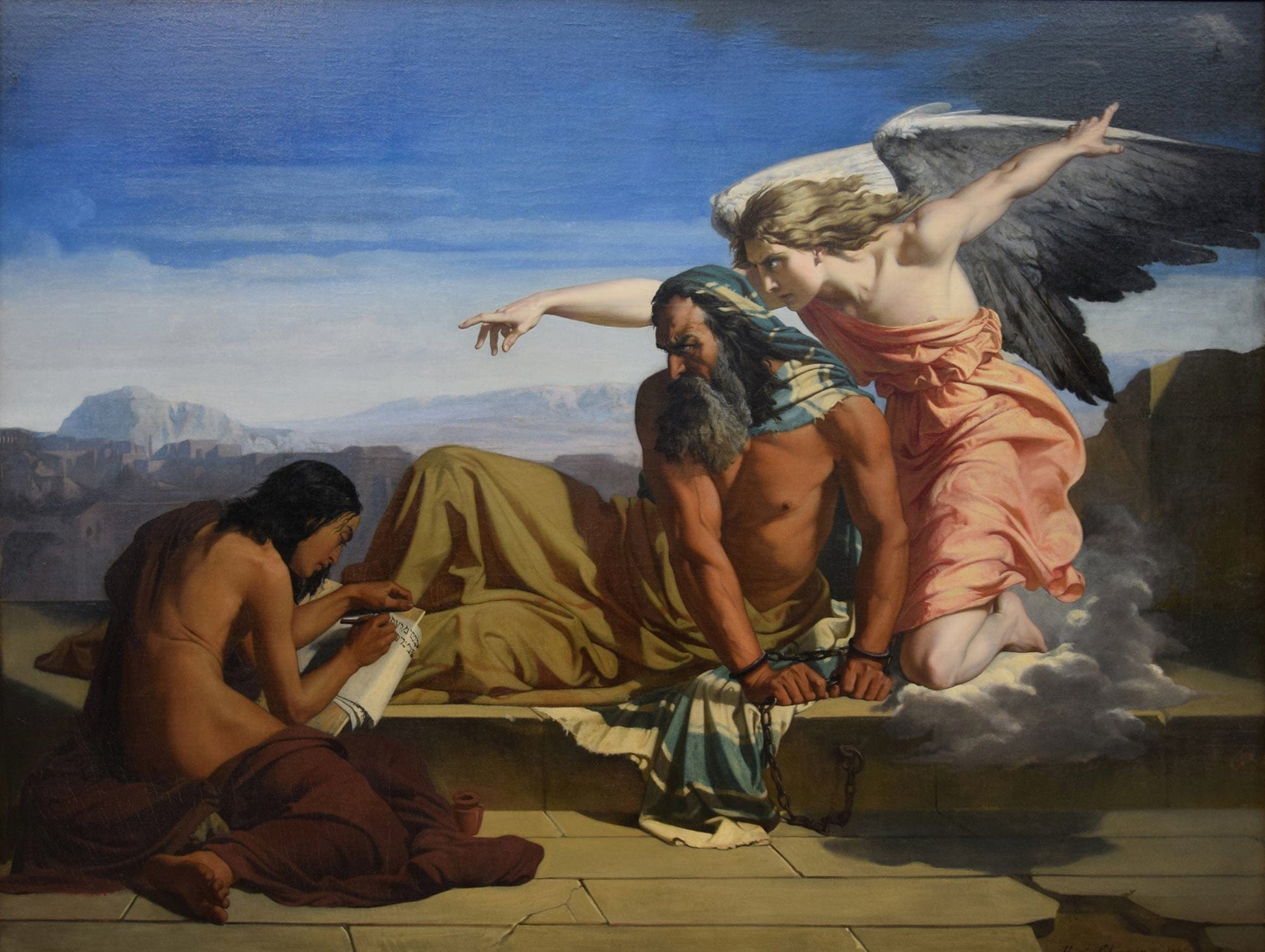 Jeremie Prohete Dictant Ses Propheties by Henri Lehmann