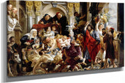 Jesus Driving The Merchants From The Temple by Jacob Jordaens