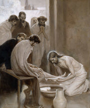 Jesus Washing The Feet Of His Disciples by Albert Edelfelt