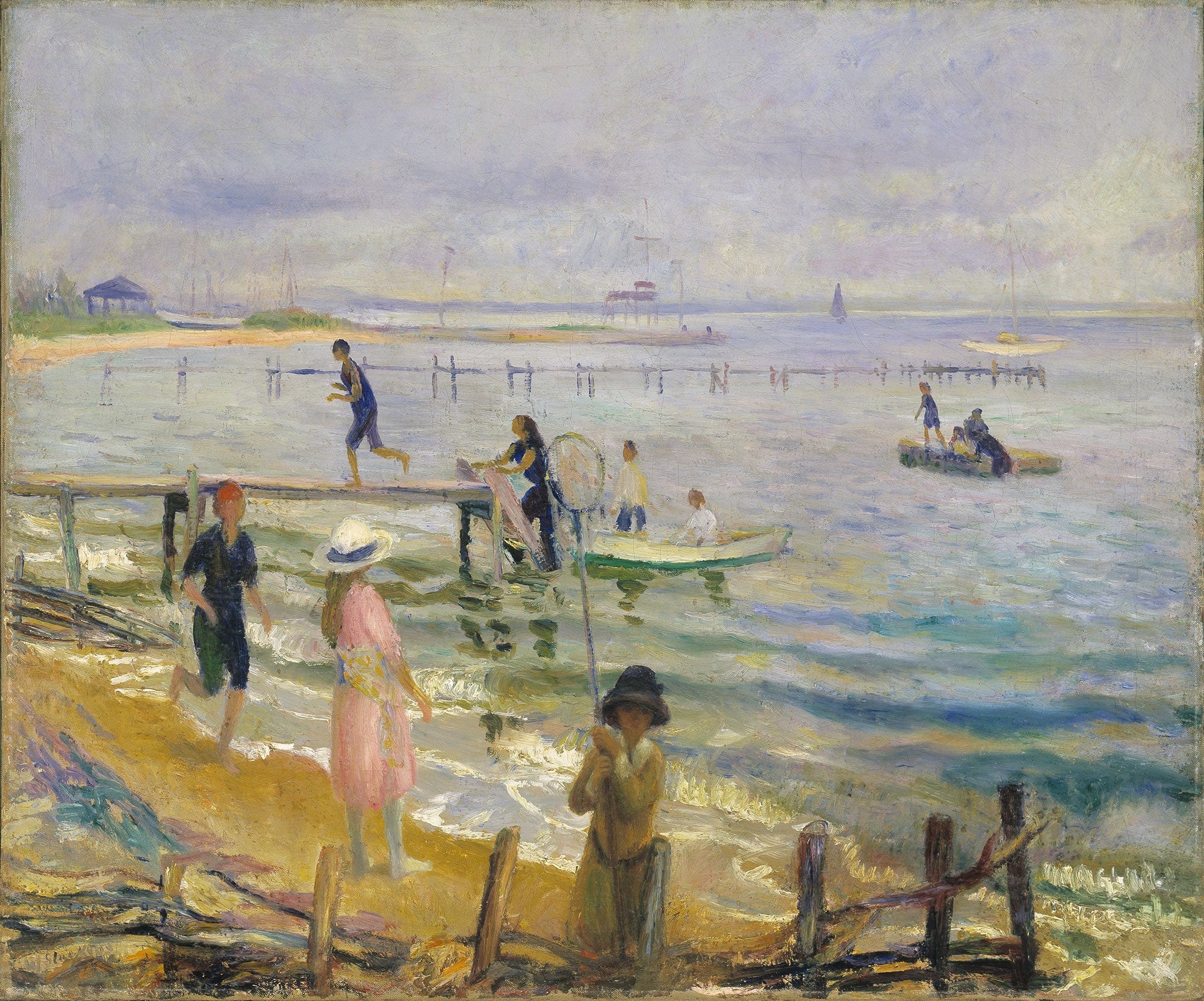 Jetties At Bellport by William James Glackens