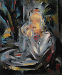 Jeune Assis A Table Face A Une Tasse by Maria Blanchard