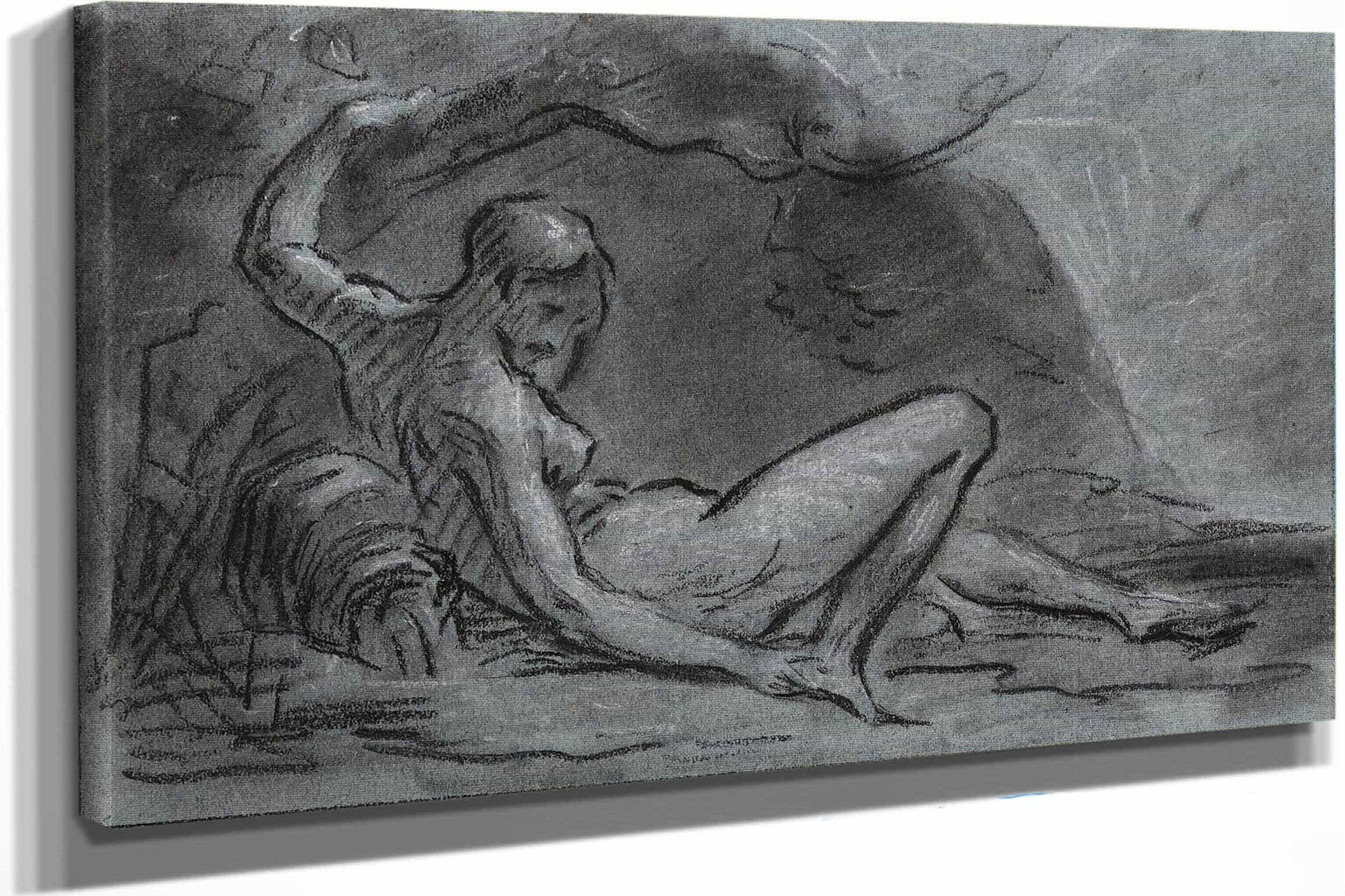 Jeune Femme Nue Allongee by Pierre Paul Prudhon