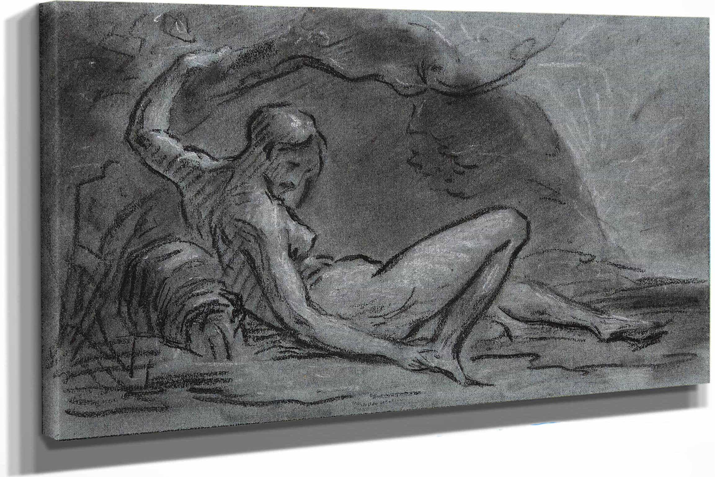 Jeune Femme Nue Allongee by Pierre Paul Prudhon