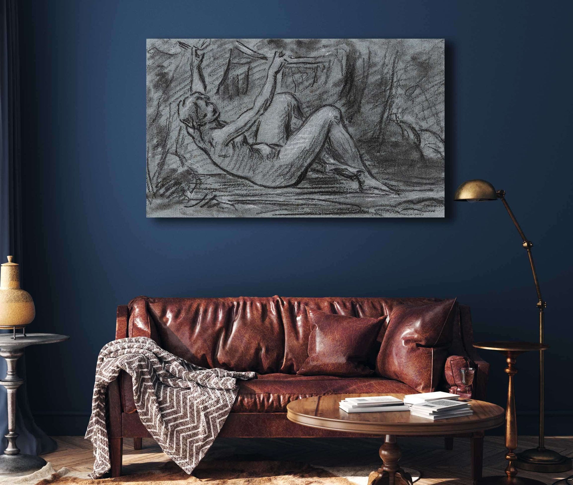 Jeune Femme Nue Se Relevant by Pierre Paul Prudhon