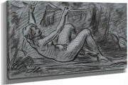 Jeune Femme Nue Se Relevant by Pierre Paul Prudhon