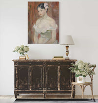 Jeune Fille Au Decollete La Fleur Aux Cheveux by Berthe Morisot