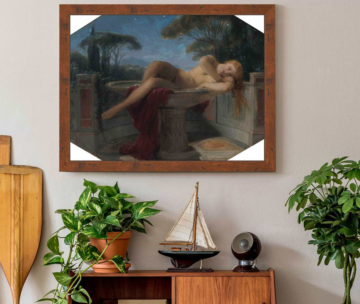 Jeune Fille Dans Une Vasque by Paul Delaroche