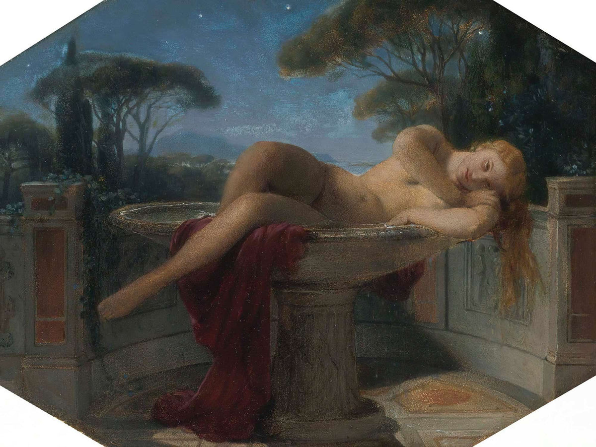 Jeune Fille Dans Une Vasque by Paul Delaroche