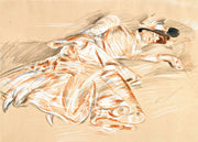 Jeune Fille Endormie by Paul Cesar Helleu