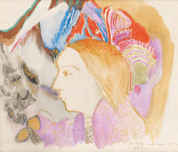 Jeune Fille Et Fleurs by Odilon Redon